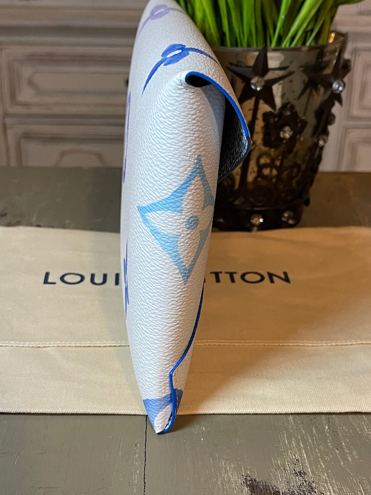 Louis Vuitton Monogram By The Pool Large Kirigami Pochette Blue Watercolor 2023