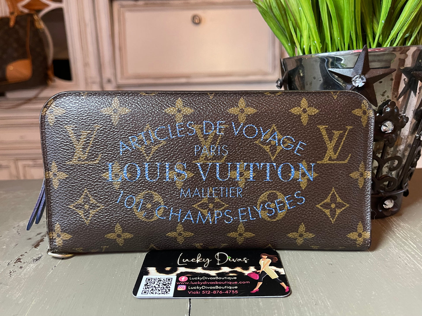 Louis Vuitton Monogram Portefeuille Insolite Ikat Flower Wallet