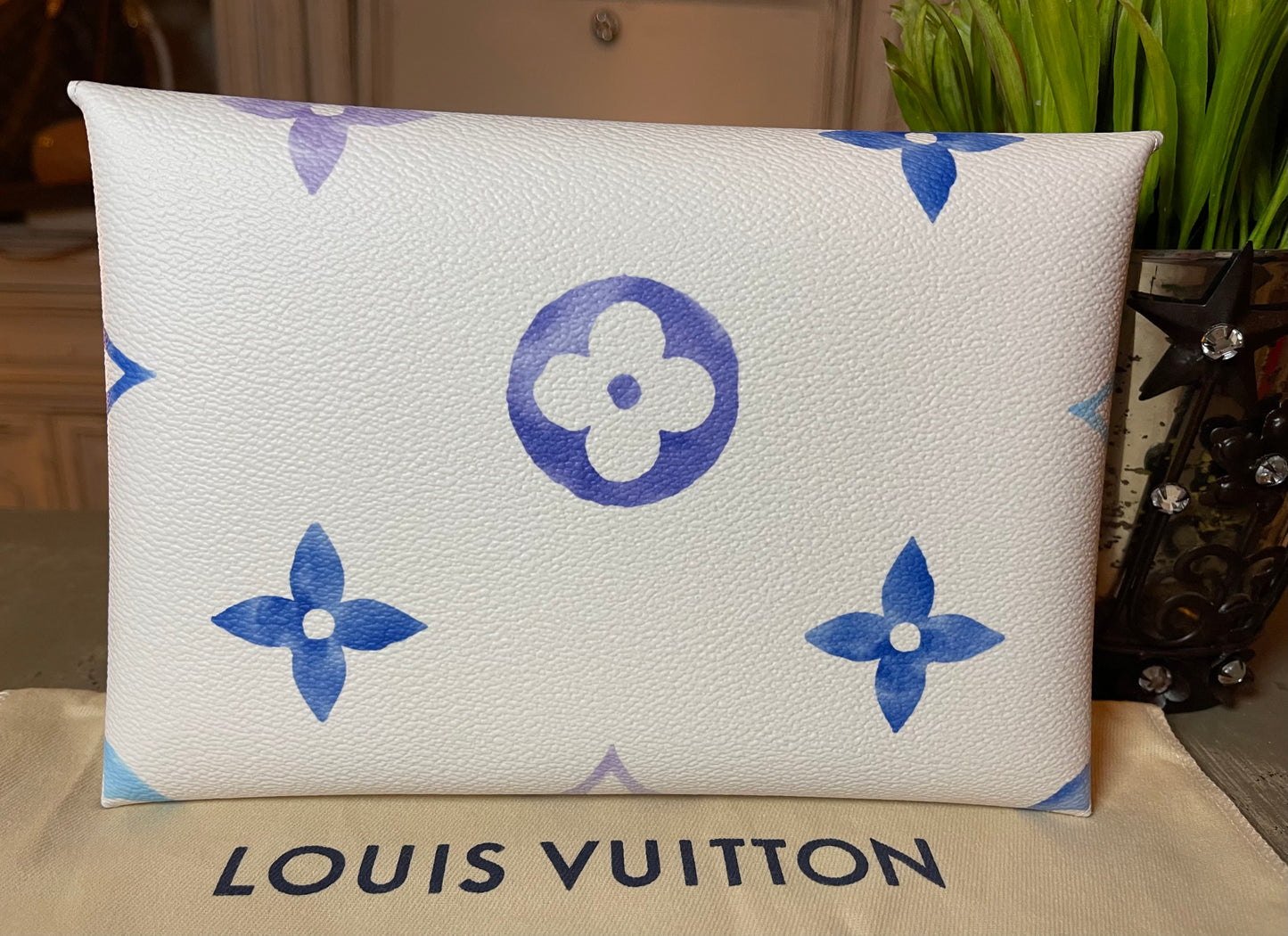 Louis Vuitton Monogram By The Pool Large Kirigami Pochette Blue Watercolor 2023