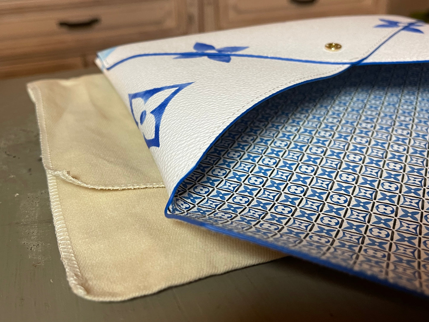 Louis Vuitton Monogram By The Pool Large Kirigami Pochette Blue Watercolor 2023